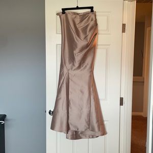 Champagne floor length mermaid skirt